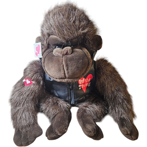 VALENTINE'S DAY PLUSH Dan Dee Collectors Choice 22" Wild Thing Plush Monkey LOVE - Picture 1 of 6